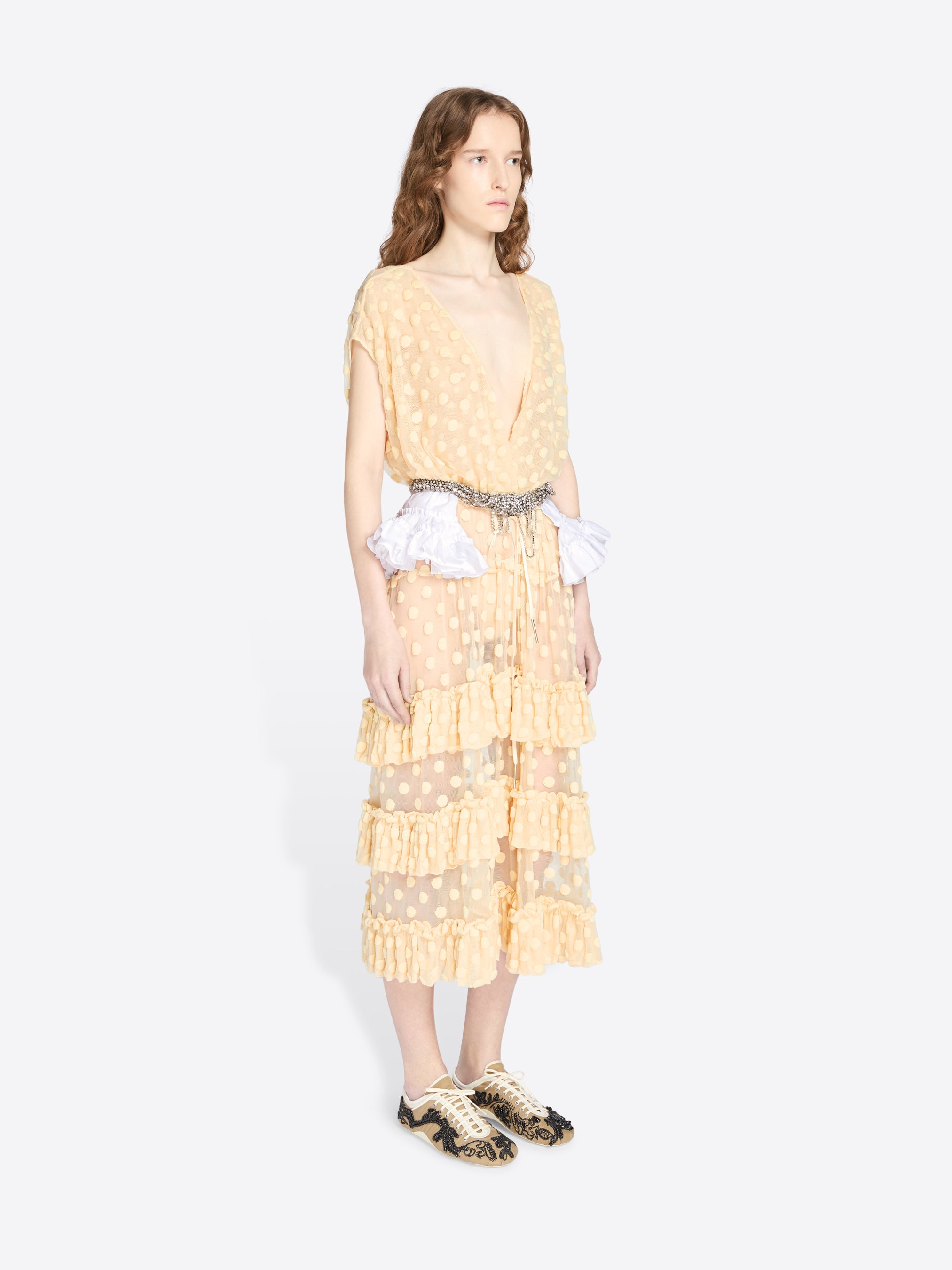 Ruffled Cotton Belt