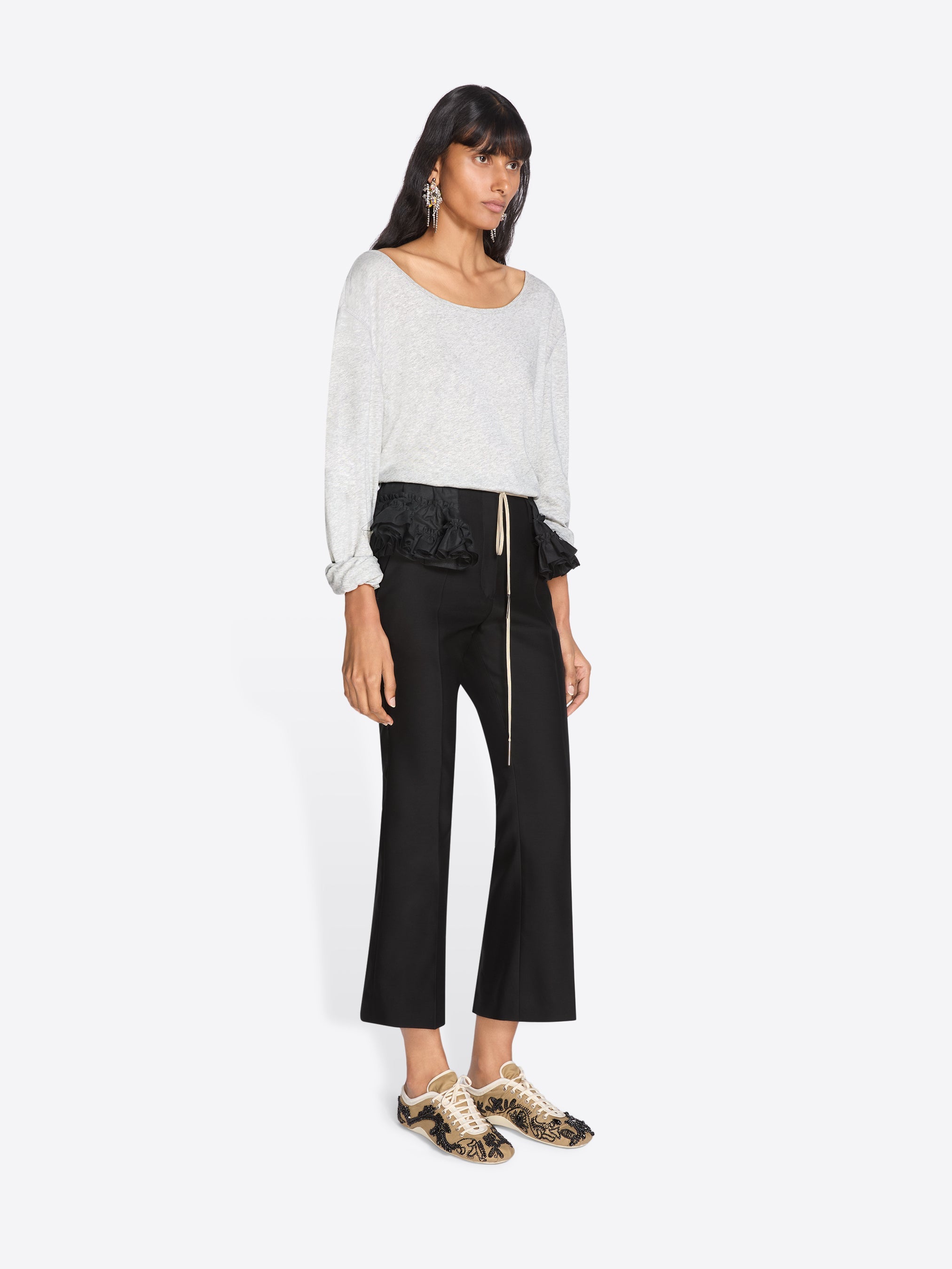 Ruffled Cotton Belt