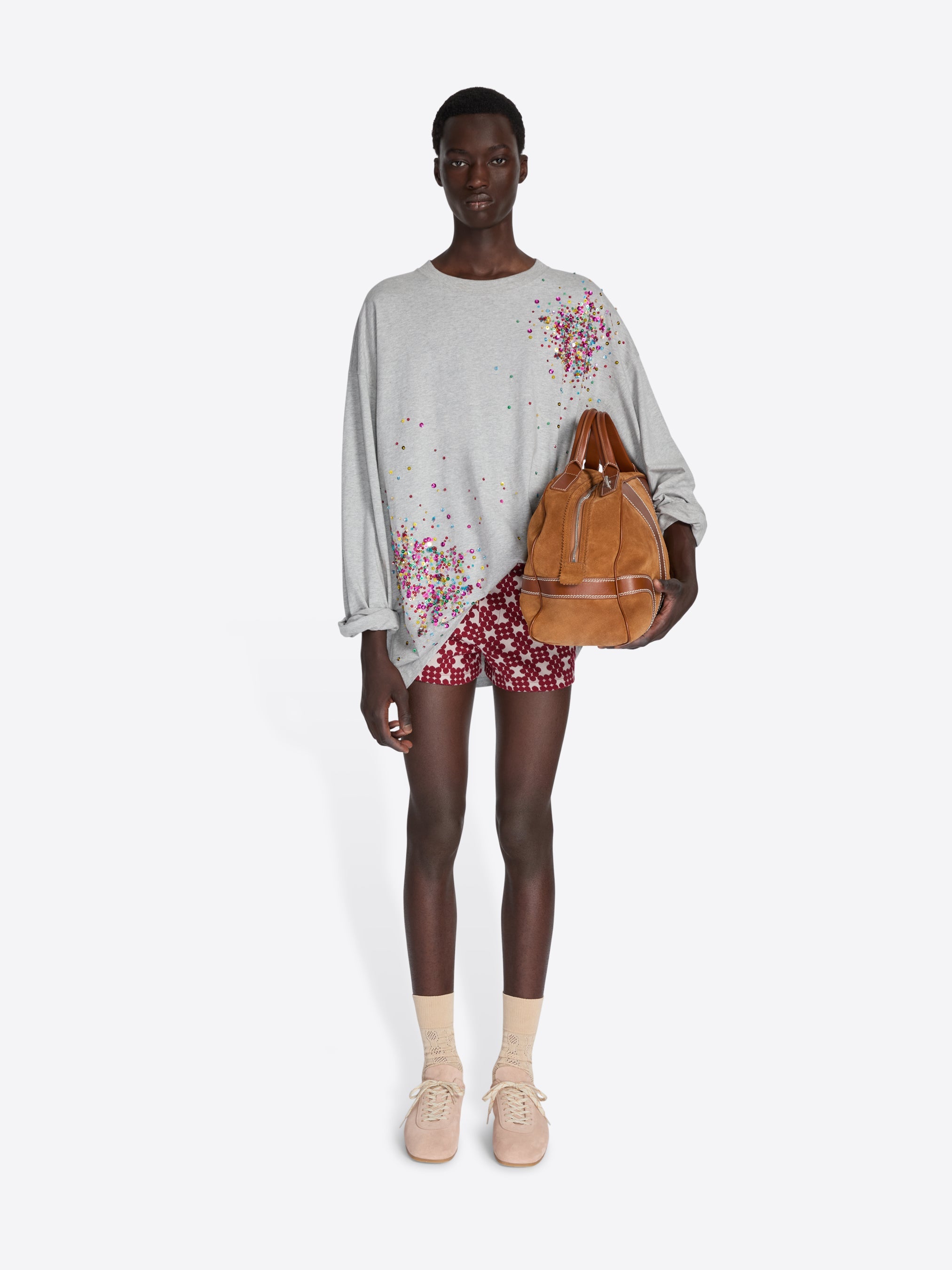 Ribbed Jacquard Shorts