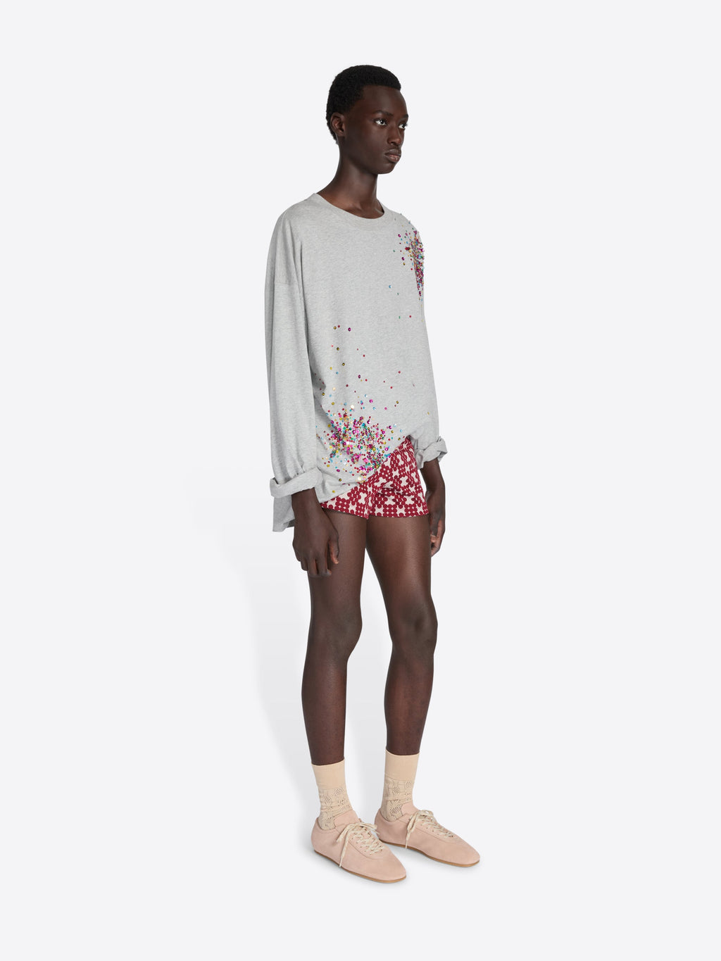 Ribbed Jacquard Shorts