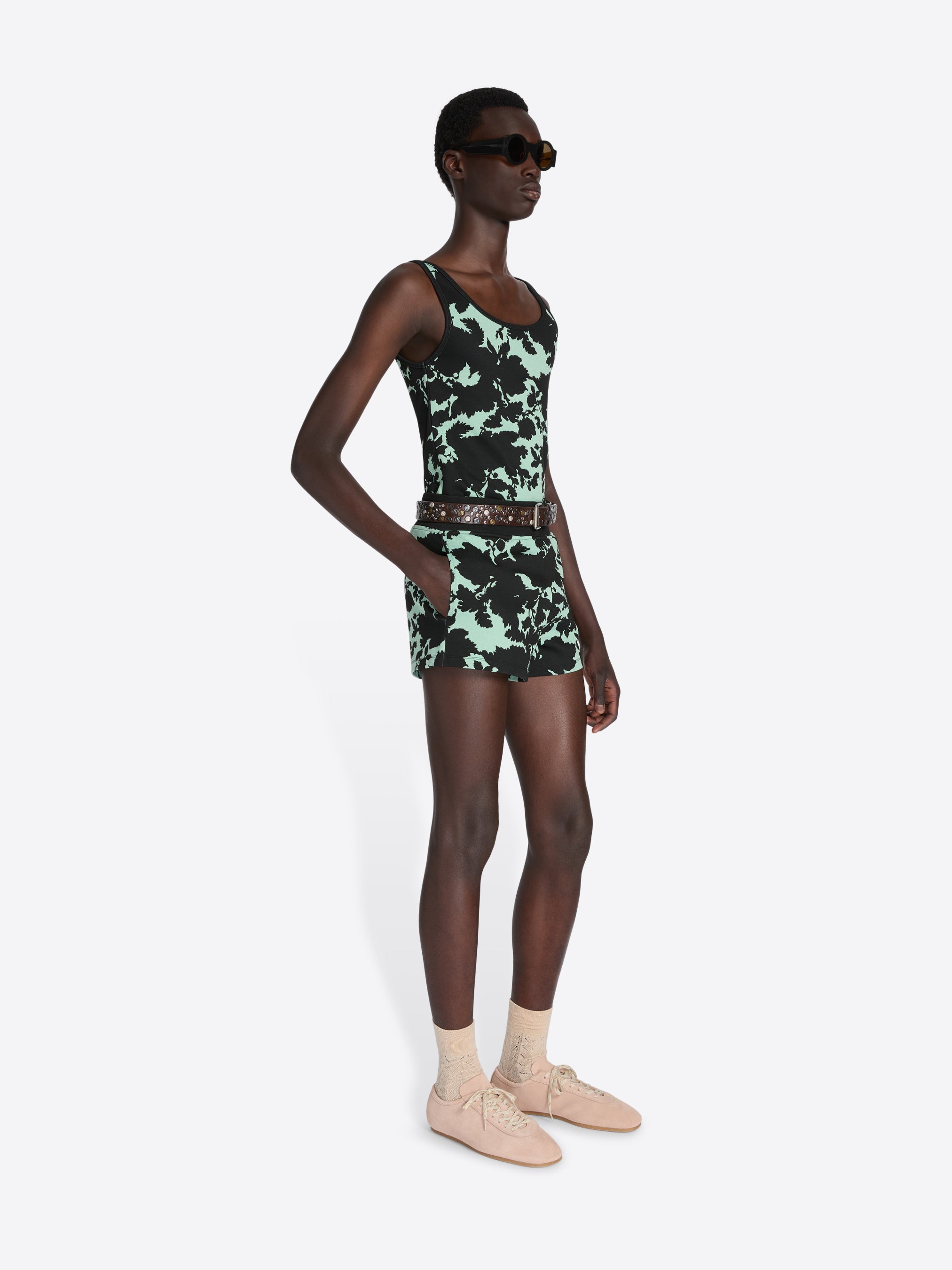 Ribbed Jacquard Shorts