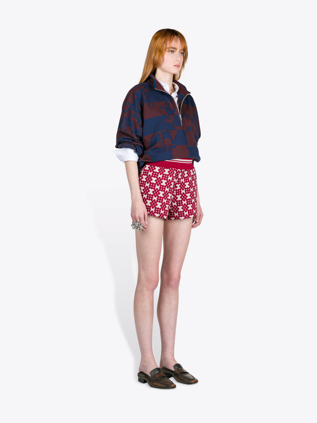 Ribbed Jacquard Shorts