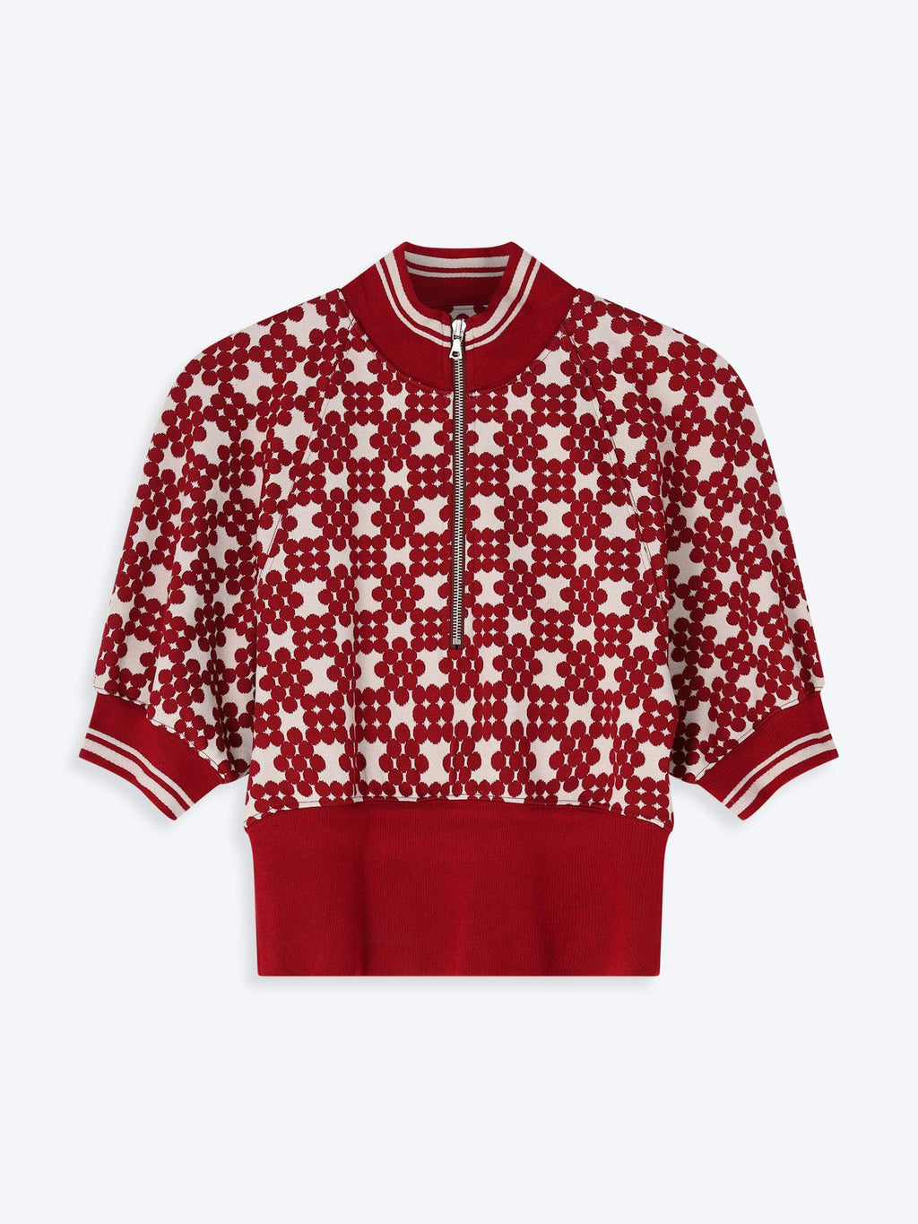 Ribbed Jacquard Sweater
