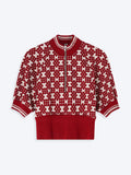 Ribbed Jacquard Sweater