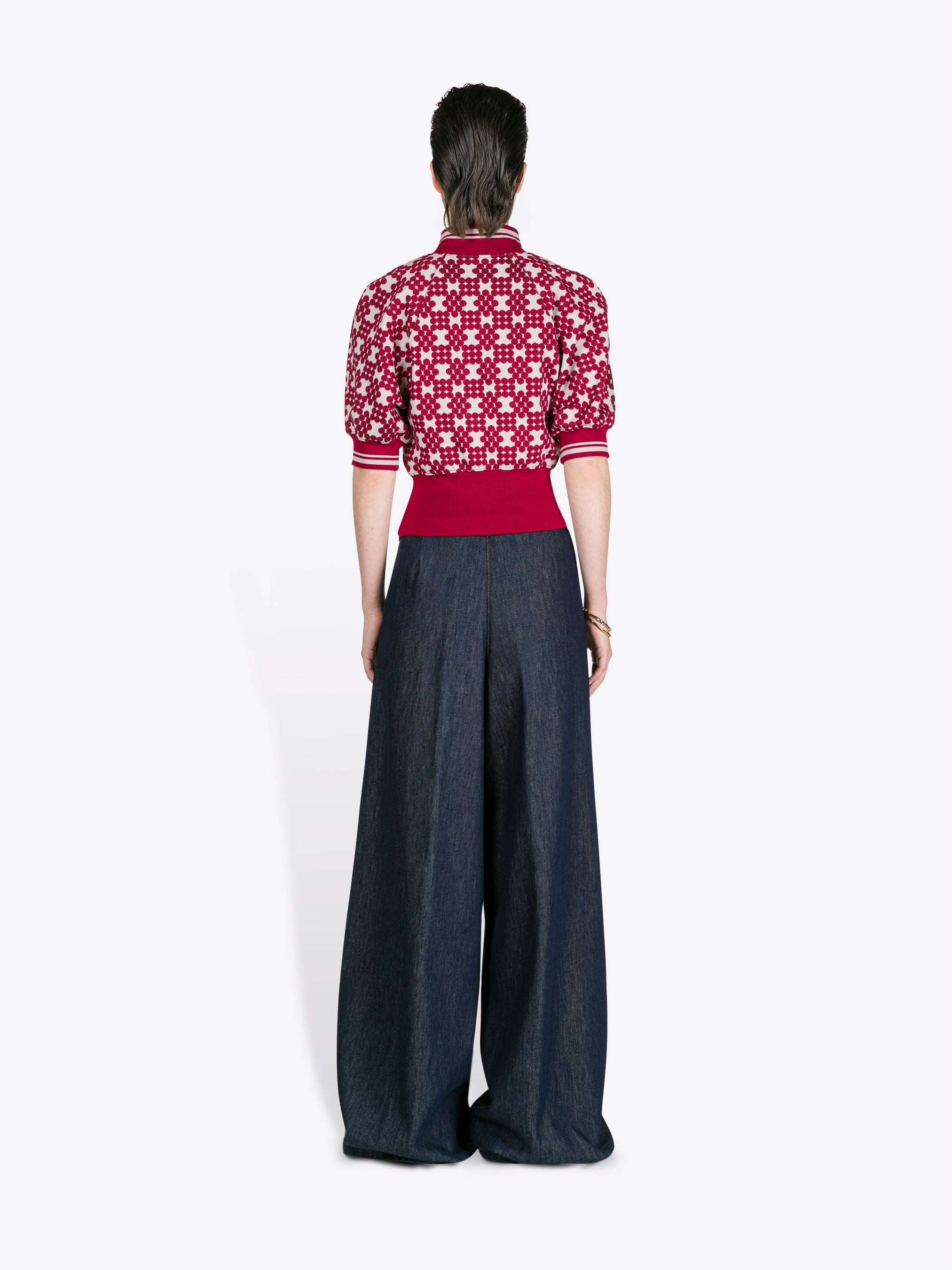 Ribbed Jacquard Sweater
