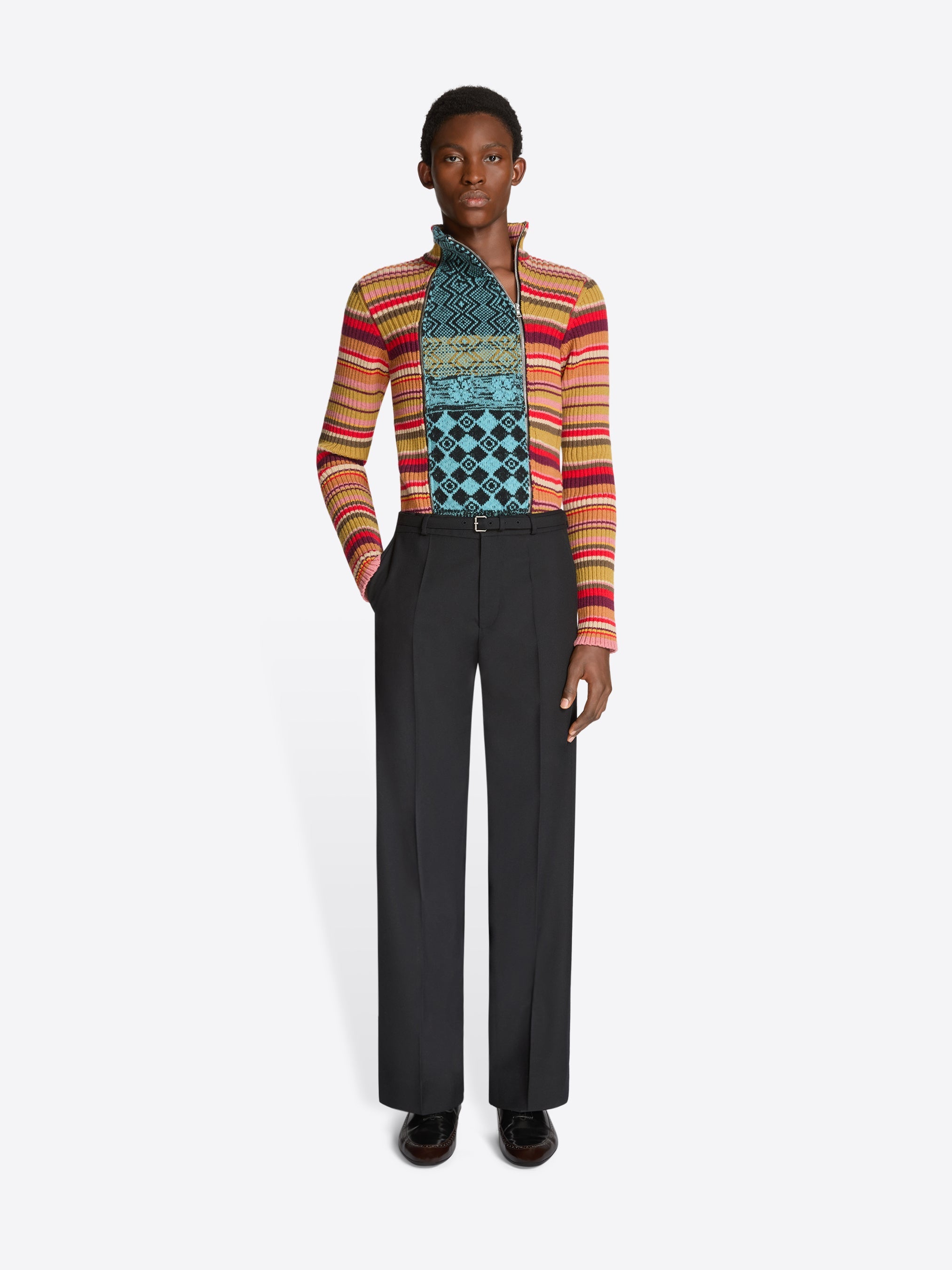 Ribbed Wool Cardigan
