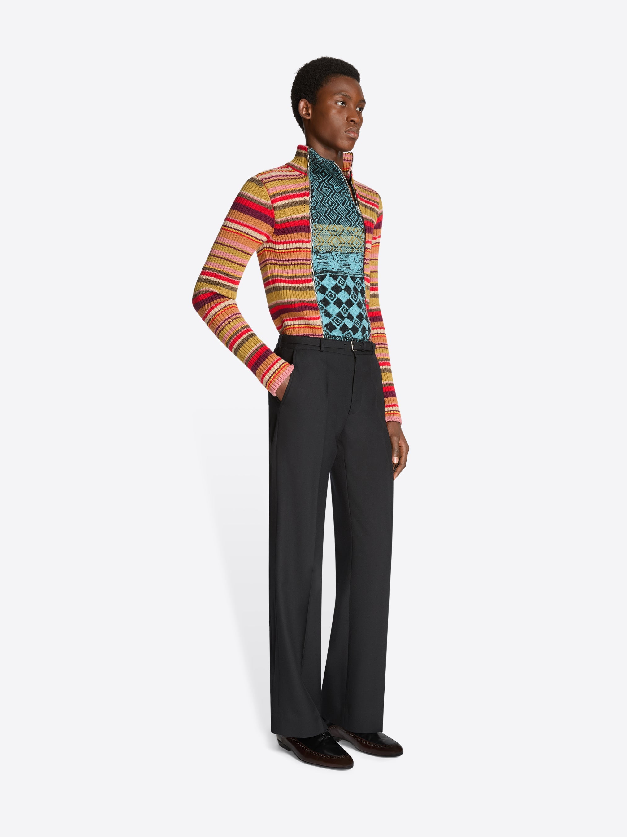 Ribbed Wool Cardigan